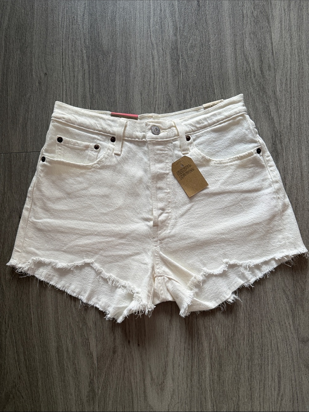 Levi’s 501 Denim Shorts - White